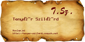 Tenyér Szilárd névjegykártya